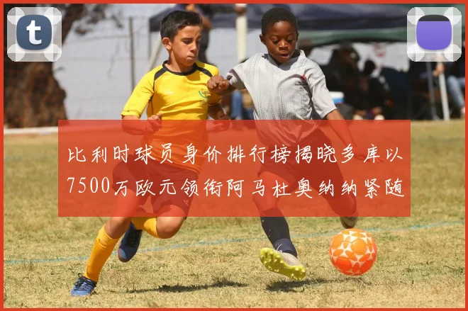 比利时球员身价排行榜揭晓多库以7500万欧元领衔阿马杜奥纳纳紧随其后